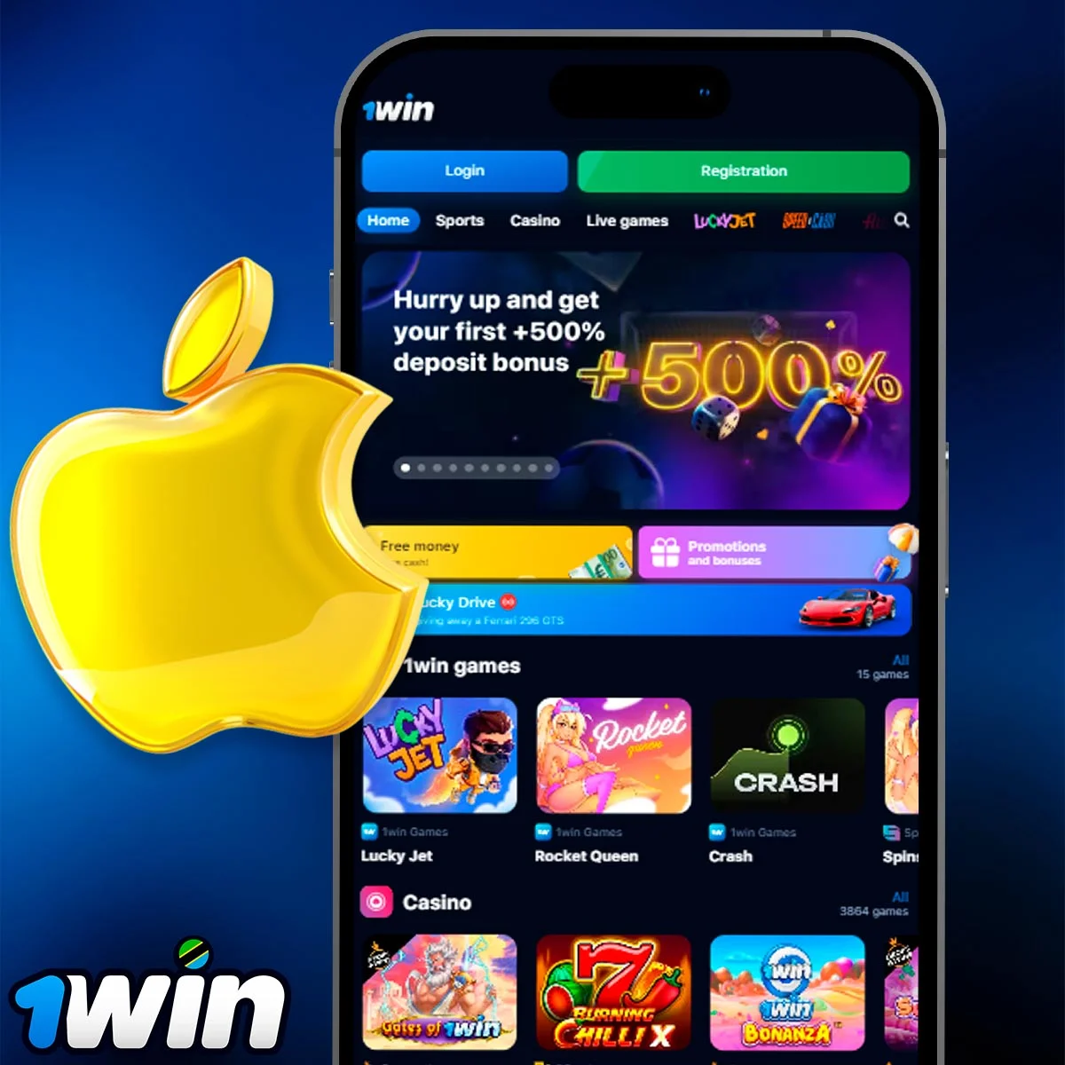 Information about the 1Win casino mobile app for iOS