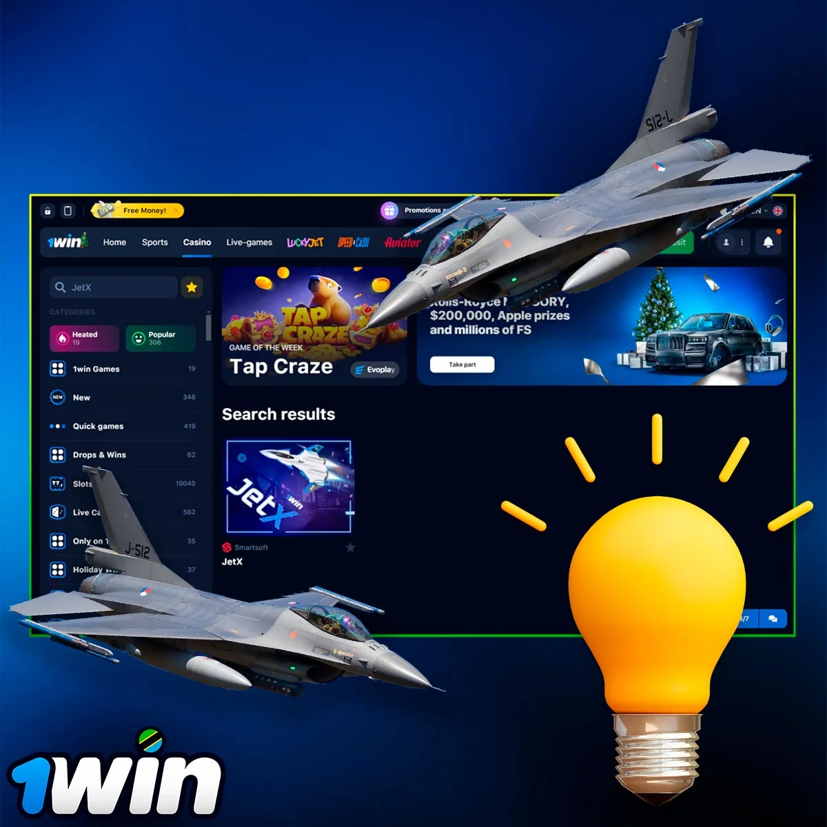 Tips for playing JetX at 1Win Casino